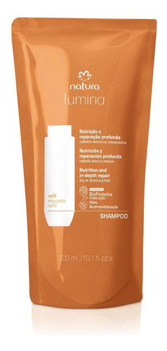 Refil Shampoo Nutrição E Reparação Natura Lumina 300ml