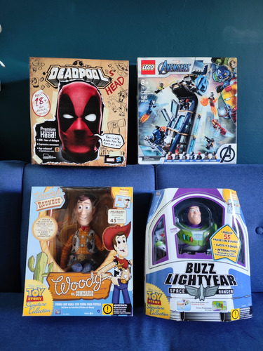 Figuras Buzz, Woody, Deadpool Y Lego Marvel. N.u.e.v.o.s