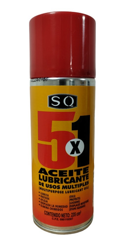 Aceite Lubricante 5x1 Spray 235cc Sq