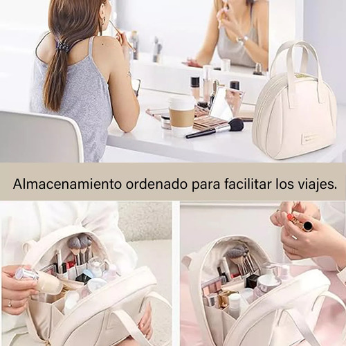 Bolso Neceser Para Maquillaje Con Divisiones Portátil