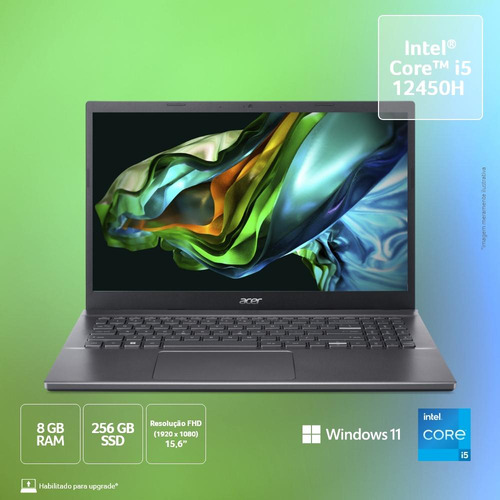 Notebook Acer Aspire 5 A515-57-53z5 I5 W11 8gb 256gb 15.6