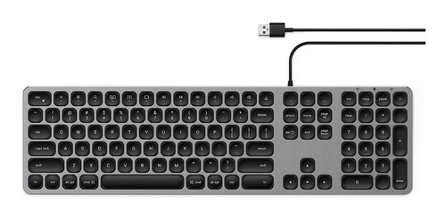 Imagen 1 de 10 de Teclado Satechi Con Teclado Numerico Usb / Ingles / No Apple / Satechi Oficial / Garantia / Factura A Y B /