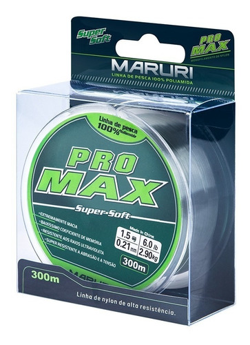 Linha Monofilamento Maruri Pro Max 0.21mm  300 Mts