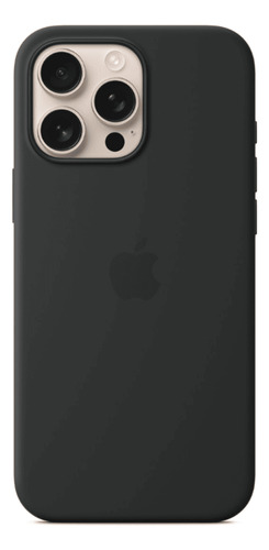 Case Silicone Magsafe Capa iPhone 16 Pro Max Preto