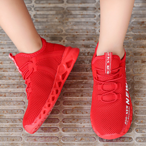 Zapatillas De Correr Para Niños Transpirables De Malla