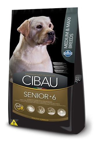 Super Premium Cibau Senior Raza Mediana 12kg Con Regalo