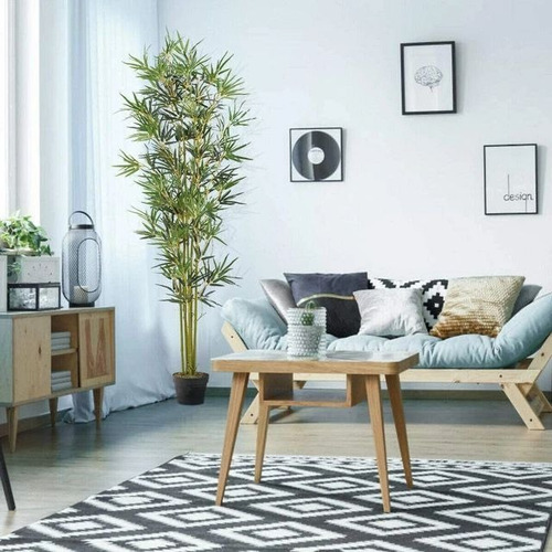 Kit 10 Haste Bambu Da Sorte Artificial Grande Arranjo Verde
