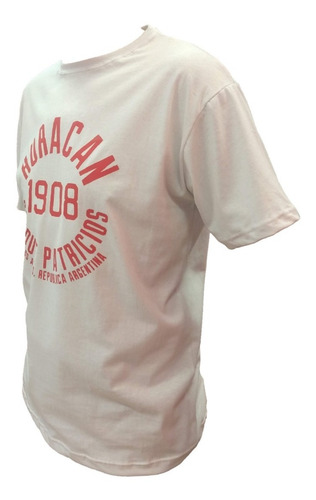 Remera Algodón Huracán Blanca Ng