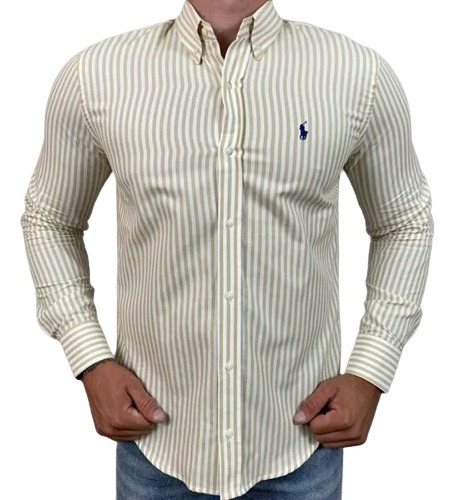 Camisa Social Masculina Manga Longa Listrada