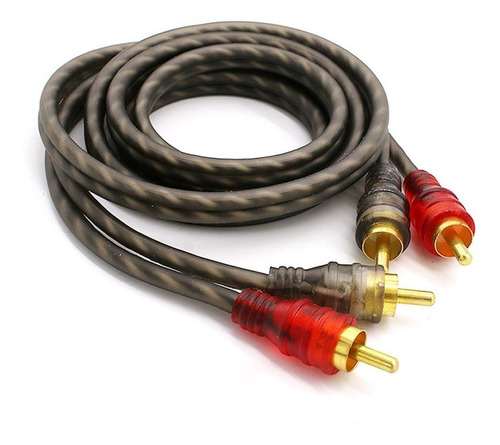 Cable Rca 5mt Estereofónico Trenzado Amplificador Calidad 