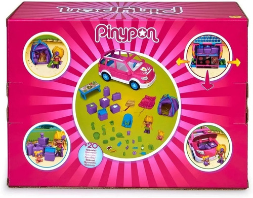 Pinypon Coche Camping Familiar C/ Figuras Y Accesorios 17015