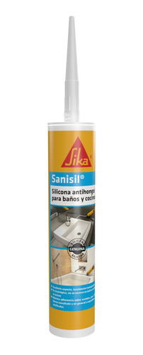 Sika Sanisil Silicona Baños Cocinas Anti Hongos Blanco 300ml