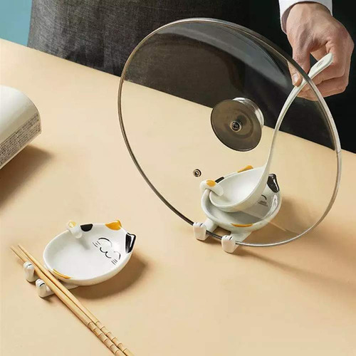 Soporte De Cuchara De Cerámica Multifuncional Para Cocina,