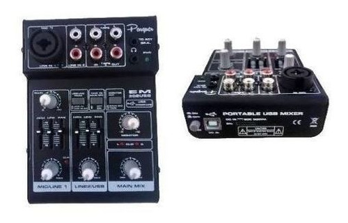 Consola Mixer Portatil Recargable 3 Ch Parquer Mx-3lb Cuota