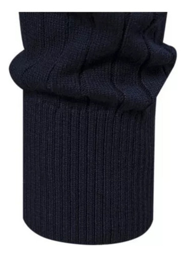 Suéter Cuello Alto Con Media Cremallera Para Hombre Suéter 1