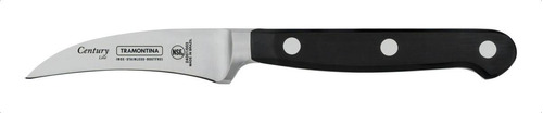 Cuchillo Torneador Acero Inox Fibra Vidrio 17 Cm Tramontina Color Negro