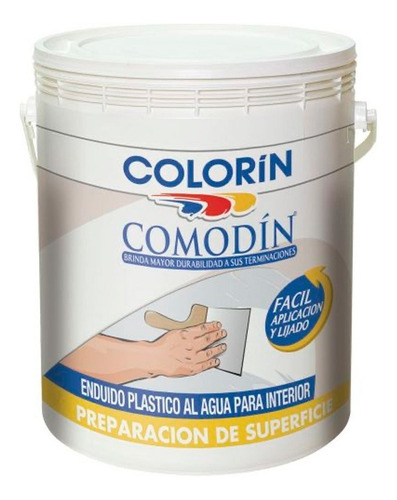 Imagen 2 de 7 de Enduido Plastico Para Interior Comodin 4 Litros - Sagitario