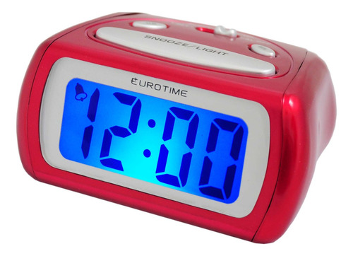 Reloj Despertador Eurotime 1618 Con Luz Y Snooze