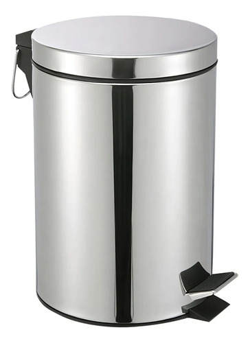 Lixeira Inox 3 Litros Com Pedal E Balde Removível Banheiro