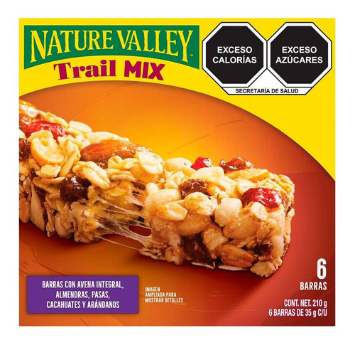 Barras De Granola Nature Valley Chewy Trail Mix 210g