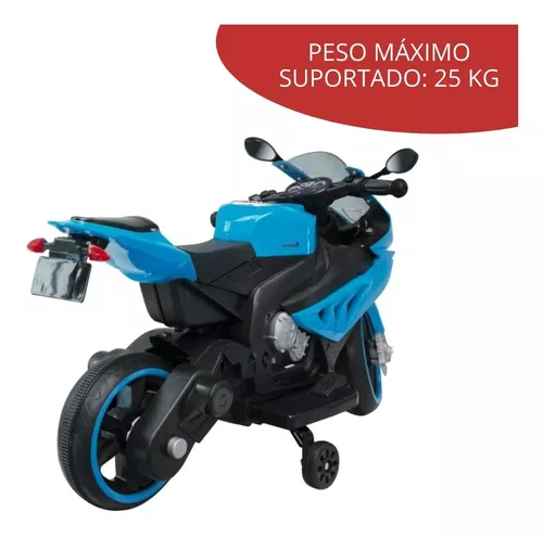 Mini Moto Elétrica Infantil Kawasaki Ninja Rosa