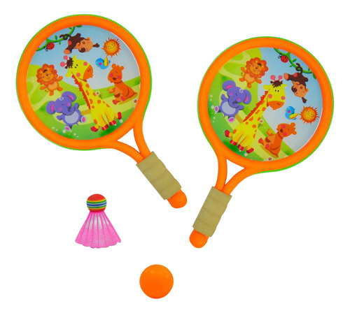 Juego De Pelotas De Bádminton De Color Naranja Para Padres E