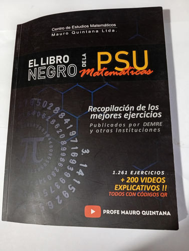 El Libro Negro De La Psu Matemáticas - Mauro Quintana (Usado)
