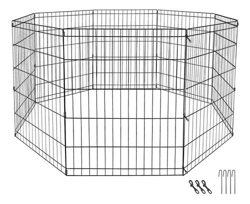 Set 8 Paneles De Metal Segawe Para Corral De Mascotas