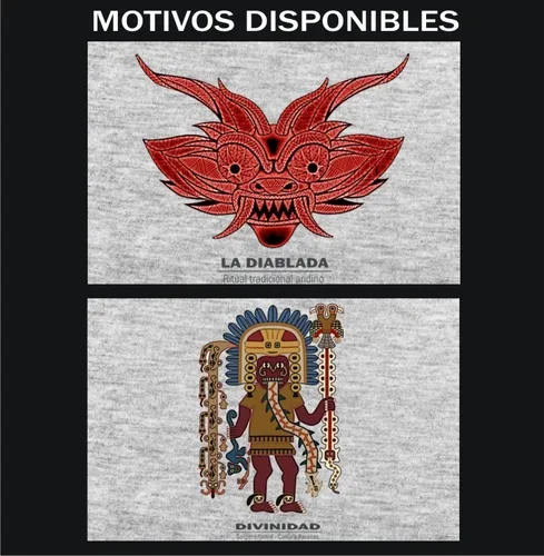 Remera Inca Hoja Coca, Chasqui, Inti, Ekeko, Tumi S Al Xxl