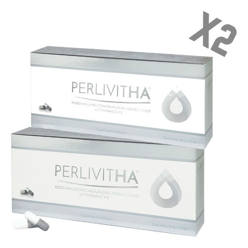 Perlivit Ha Ácido Hialurónico+ Colágeno+ Vitamina C Y E X 60 Todo Tipo De Piel Día/noche