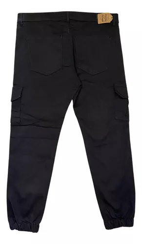 Pantalon Cargo Hombre Gabardina Jogger Cargo Mom Michigan