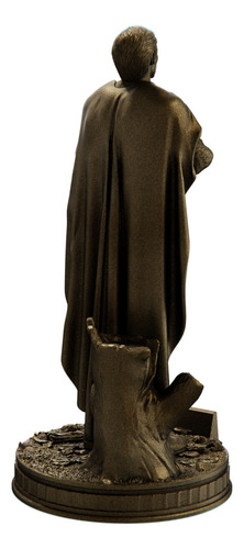 Estátua Exu Arranca Toco Umbanda Candomblé Cor Cor Ouro Velho