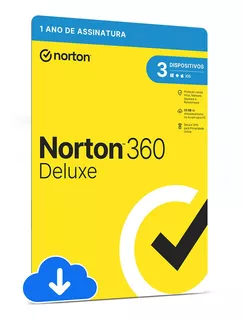 Norton 360 Antivírus Deluxe 3 Dispositivos 12 Meses