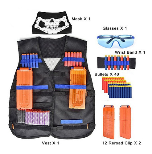 Kit Chaleco Táctico Niño+accesorios Kit Chaleco Táctico Niño+accesorios