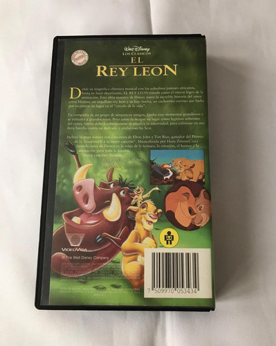 El Rey León Película Disney Formato Beta (Usado)