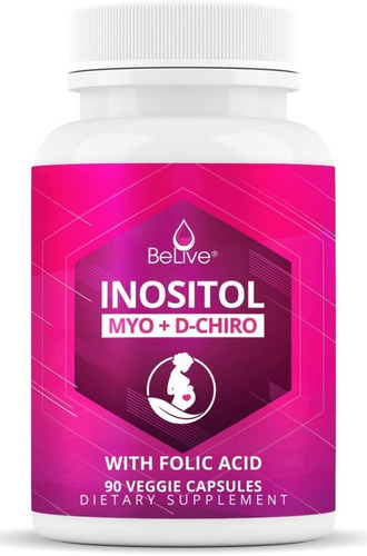  Inositol Myo + D-chiro  2050mg / 90 Veg Caps. Importado Usa