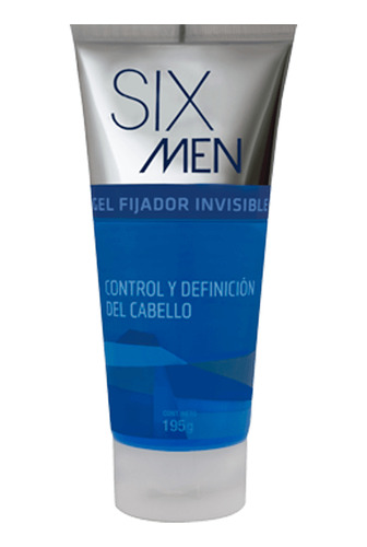 Gel Fijador Invisible Six Men Cont. Neto 195 G