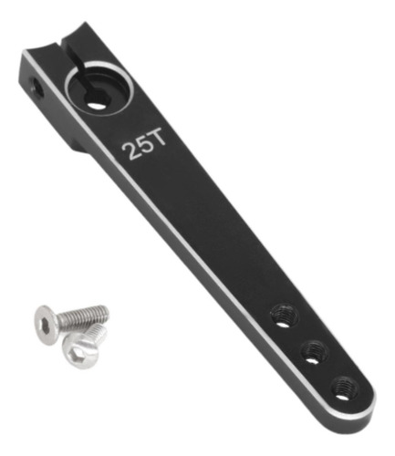 Brazo Servo De Metal De 25t Para Control Negro 2 Pulgadas
