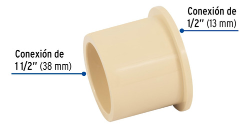 Reduccion Bushing Cpvc 1-1/2'' X 1/2'' Foset 48941