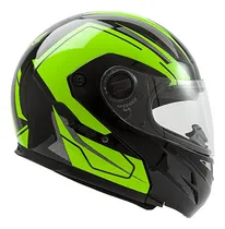 Comprar Casco Moto Modular Rs5 Vector Resistance Verde Fluo Motovega
