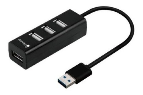 Mini Hub Nextep Ne-444 Usb 2.0 Alta Velocidad 4 Puertos /vc