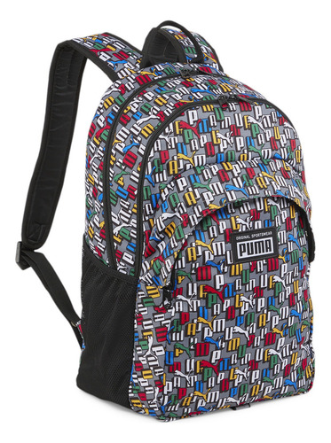 Mochila Puma Academy Backpack Color Multicolor Diseño De La Tela Estampado