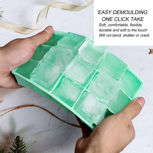 Molde De Silicona Para Hielo, 2 Unidades, Bandejas Para Cubo