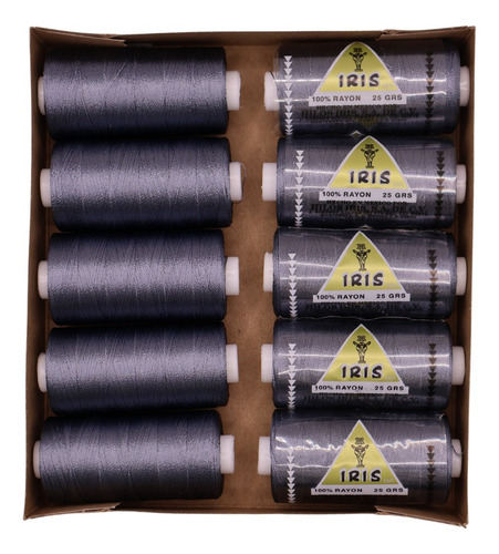 Caja Seda Amarilla Hilosiris (caja Con 10 Tubos De 25gr C/u) 975