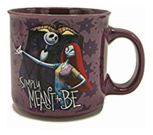 Silver Buffalo Jack And Sally Meant To Be Taza De Cerámica,