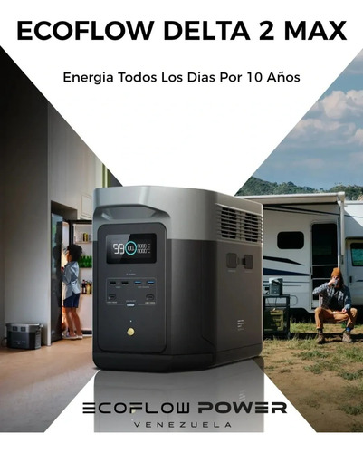 Ecoflow Delta 2 Max 2400w / 2048w/h + Cargador De Alternador