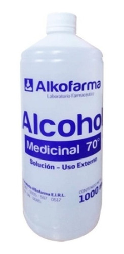 Alcohol Medicinal De 70ª 1000ml Alkofarma 986063294