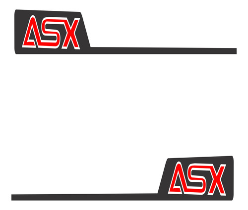 Adesivo Faixa  Mitsubishi Asx Imp1