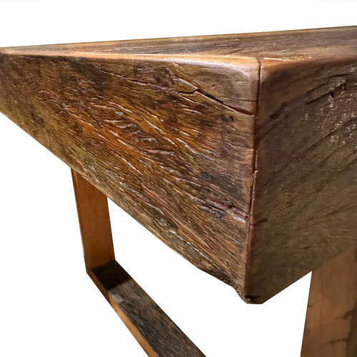 Mesa Sala De Jantar Em Madeira Maciça De Demolição Rústica
