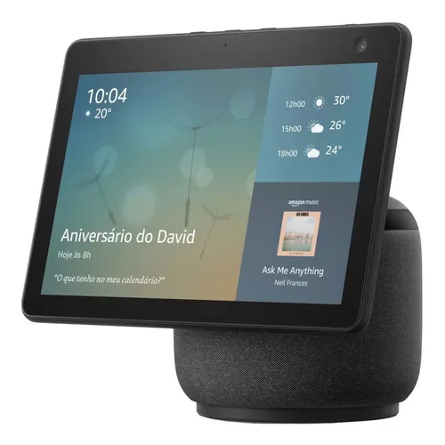 Amazon Echo Show 10 3rd Gen Com Alexa 10.1 - Preto Bivolt Amazon Echo Show 10 3rd Gen Com Alexa 10.1 - Preto Bivolt